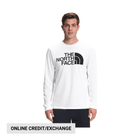 The North Face Men's Long Sleeve Half Dome Tee - TNF White/ TNF Black - Lenny's Shoe & Apparel