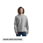 The North Face Men's Long Sleeve Heritage Patch Tee - TNF Medium Grey - Lenny's Shoe & Apparel