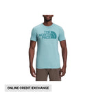 The North Face Men's Short Sleeve Half Dome Tri Blend Tee - Reef Waters Heather - Lenny's Shoe & Apparel