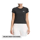 The North Face Women's Short Sleeve Simple Logo Tee - Black Heather - Lenny's Shoe & Apparel