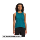 The North Face Women's Simple Logo Tank - Blue Coral Heather - Lenny's Shoe & Apparel