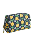 Vera Bradley Medium Cosmetic Bag - Daffodils In Premium Cotton - Lenny's Shoe & Apparel