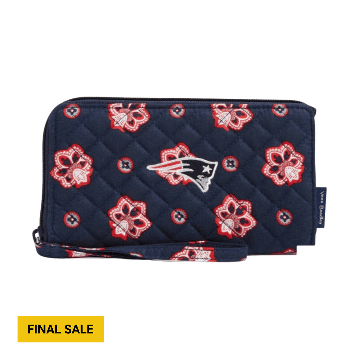 Vera Bradley NFL RFID Front Zip Wristlet New England Patriots