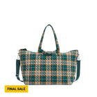 Vera Bradley Overnight Travel Tote Bag In Cotton - Orchard Plaid - Lenny's Shoe & Apparel