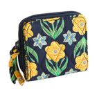 Vera Bradley Small Zip Around Wallet - Daffodils In Premium Cotton - Lenny's Shoe & Apparel