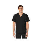 Wink Men's V Neck Scrub Top - Black - Lenny's Shoe & Apparel