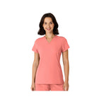 Wink Women's Nova Flex N Reach Shoulder Panel V Neck Scrub Top - Paradise Pink - Lenny's Shoe & Apparel