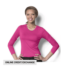 Wink Women's Silky Long Sleeve Top - Hot Pink - Lenny's Shoe & Apparel