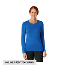 Wink Women's Silky Long Sleeve Top - Royal - Lenny's Shoe & Apparel