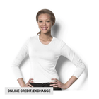 Wink Women's Silky Long Sleeve Top - White - Lenny's Shoe & Apparel