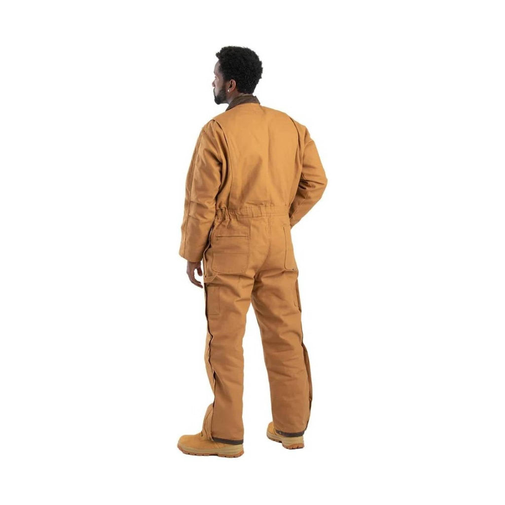 Berne Men's Heritage Duck Insulated Coverall - Brown - Lenny's Shoe & Apparel