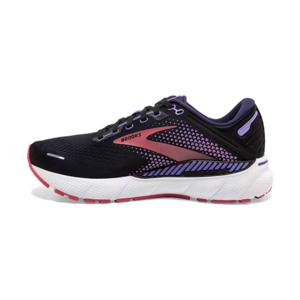 Brooks Women's Adrenaline GTS 22 Road Running Shoes - Black/Purple/Coral - Lenny's Shoe & Apparel