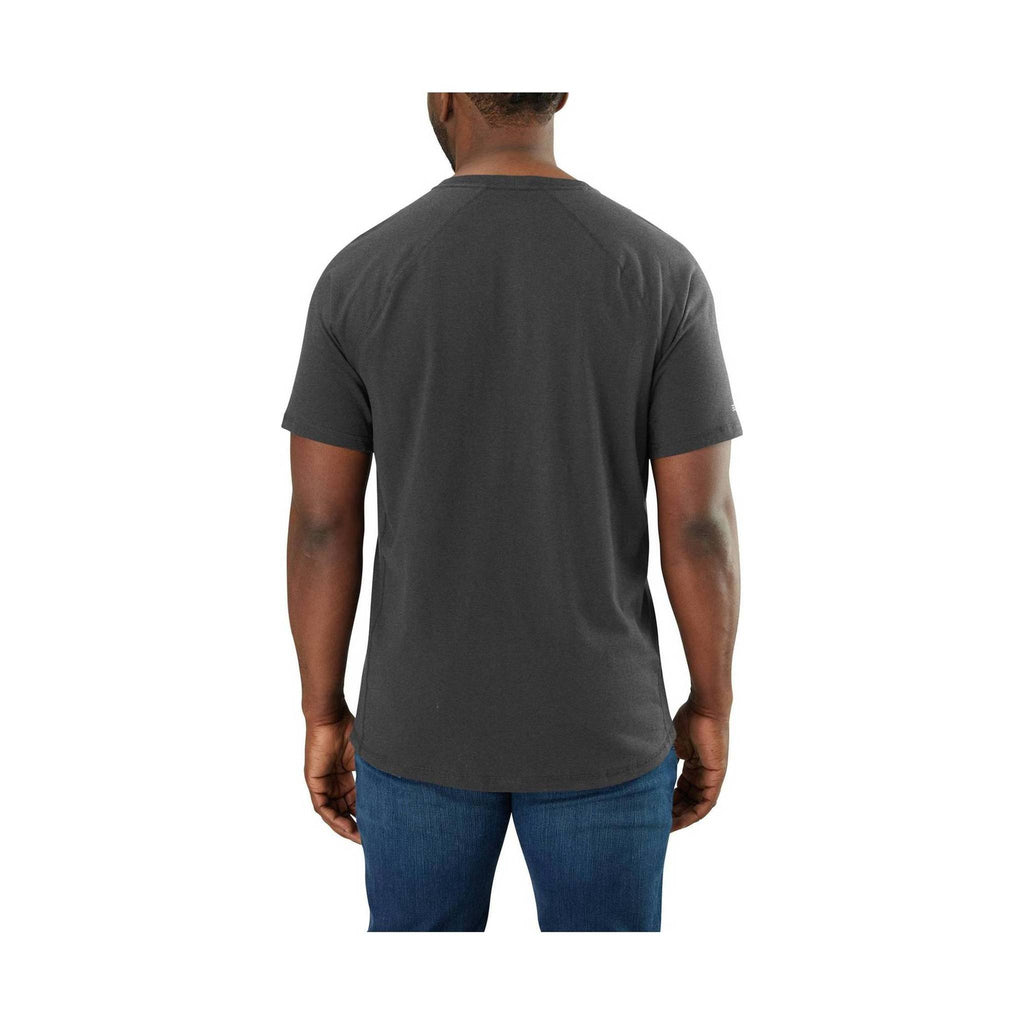Carhartt Men's Force Relaxed Fit Short-Sleeve Pocket T-Shirt - Carbon Heather - Lenny's Shoe & Apparel