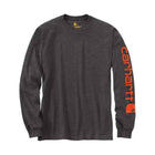 Carhartt Men's Long Sleeve Graphic Logo T-Shirt - Carbon Heather - Lenny's Shoe & Apparel