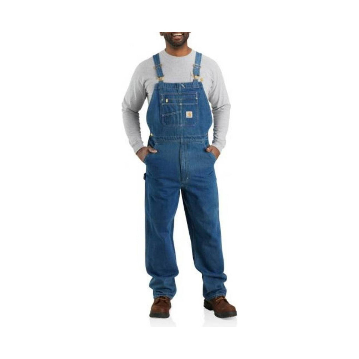 Carhartt Men's Loose-Fit Denim Bib Overalls Darkstone – Lenny's
