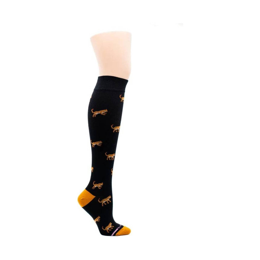 Dr. Motion Women's Compression Sock - Leopard - Lenny's Shoe & Apparel