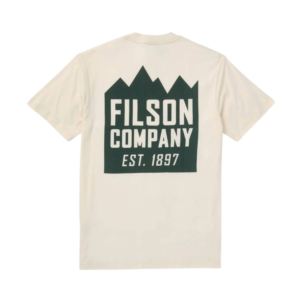 Filson Men's Short Sleeve Ranger Graphic T Shirt - Off White - Lenny's Shoe & Apparel