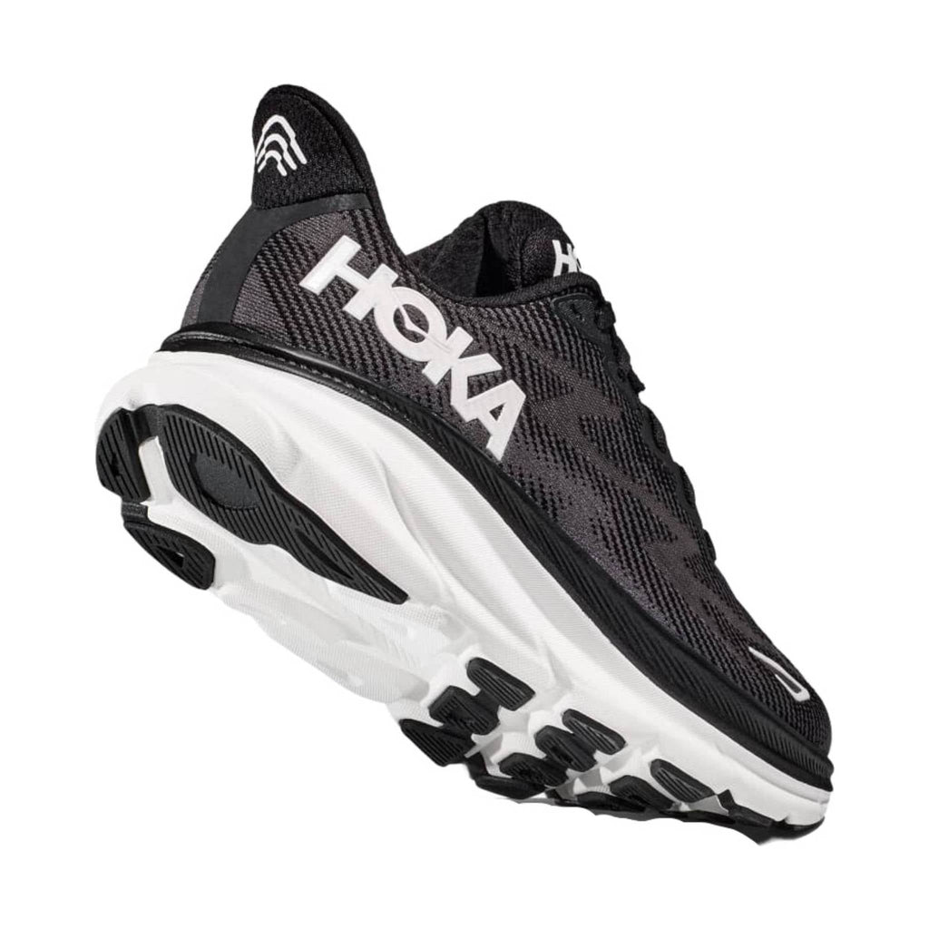 HOKA Men's Clifton 9 - Black/White - Lenny's Shoe & Apparel