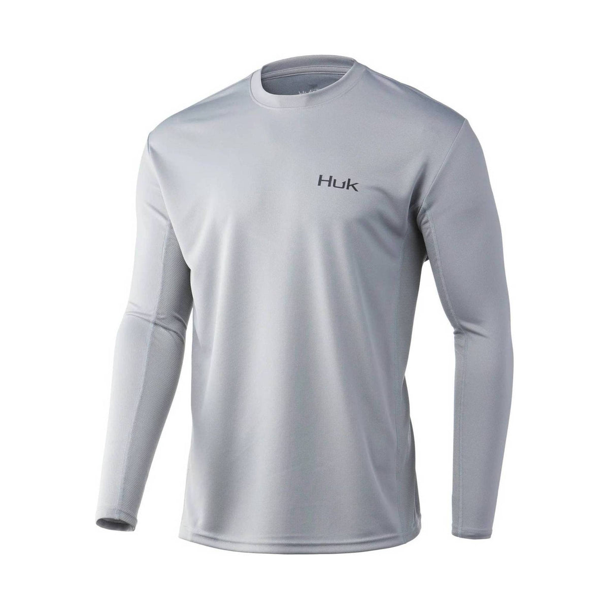 Huk Long Sleeve T Shirt Mens Size Medium Performance Fishing Gray