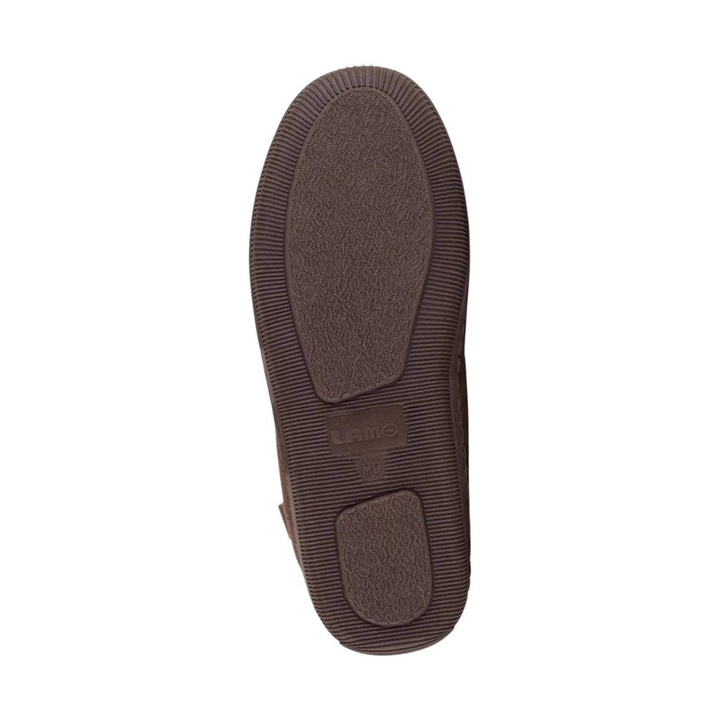Lamo Men's Moccasin Slipper - Chocolate - Lenny's Shoe & Apparel