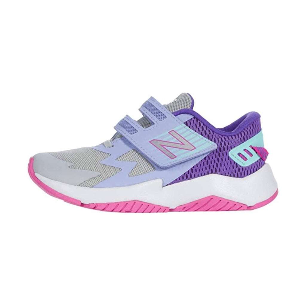 New Balance Kids' Ravv1 Shoe - Light Aluminum/Mirage Violet - Lenny's Shoe & Apparel
