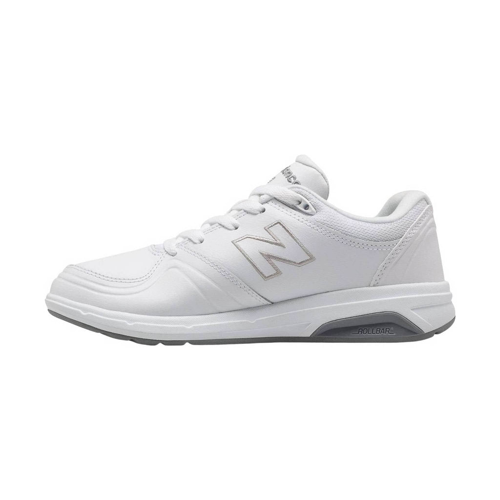 New Balance Women's 813 Walking Shoe - White/Grey - Lenny's Shoe & Apparel