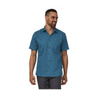 Patagonia Men's Back Step Shirt - Hexes: Wavy Blue - Lenny's Shoe & Apparel