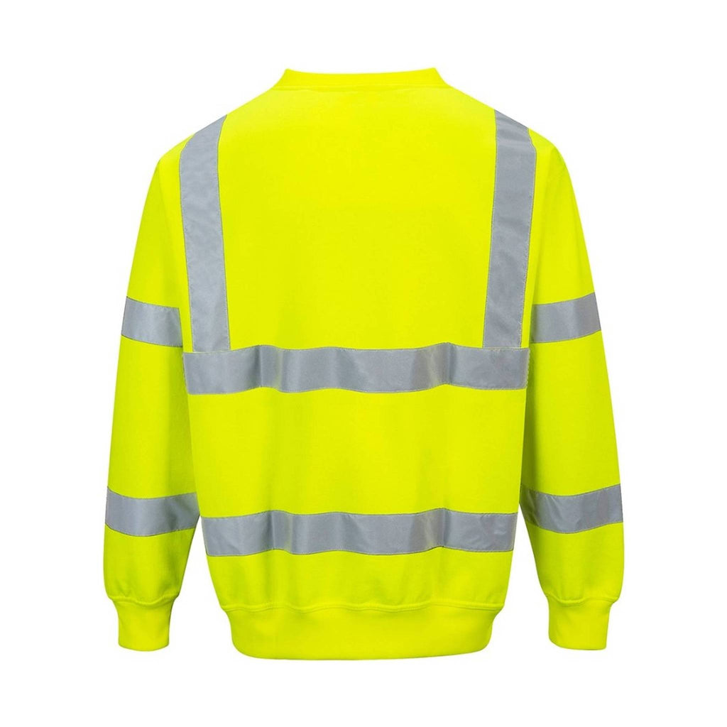 Portwest Men's Hi-Viz Sweatshirt - Yellow - Lenny's Shoe & Apparel