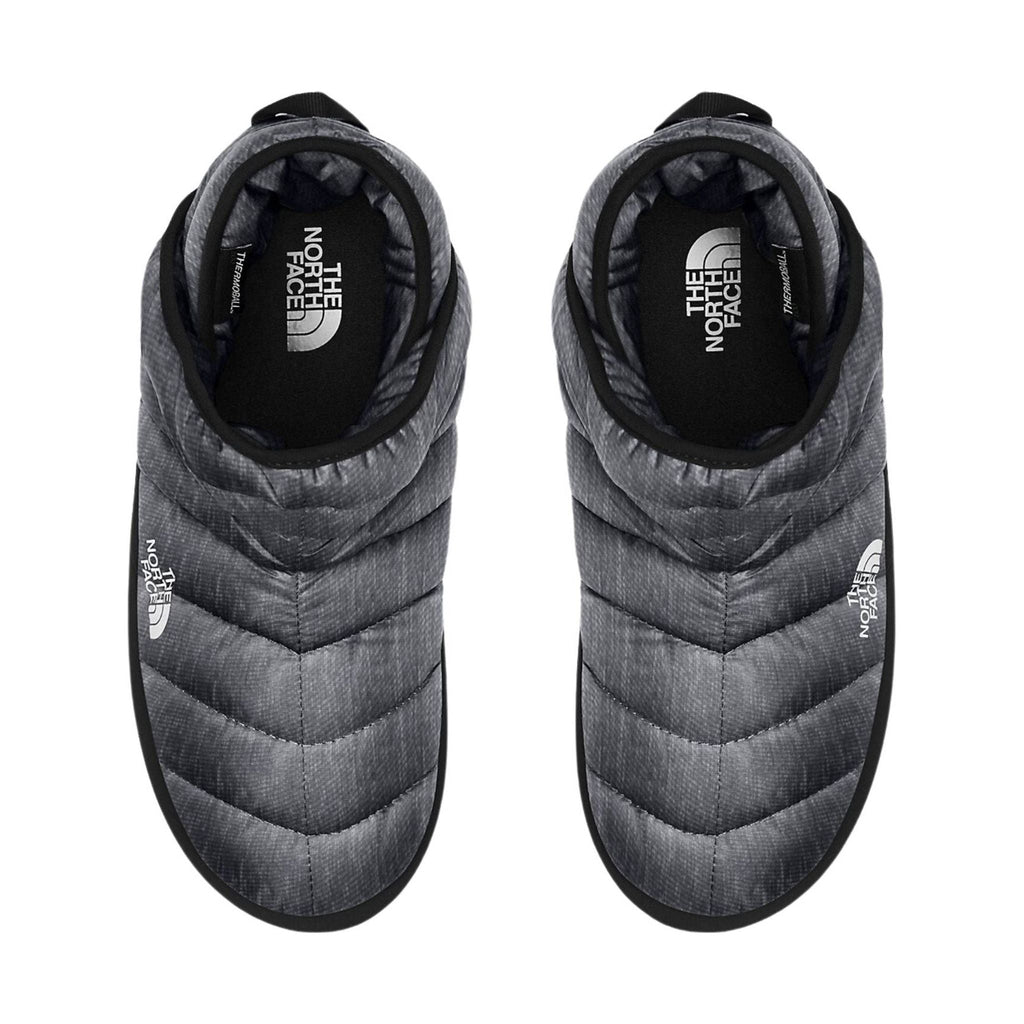 The North Face Women's ThermoBall Traction Bootie Slippers - Phantom Grey Heather Print/TNF Black - Lenny's Shoe & Apparel