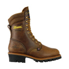 Thorogood Men's Logger 9 Inch 400g Insulated Waterproof Steel Toe Work Boot - Brown Trail Crazy Horse - Lenny's Shoe & Apparel