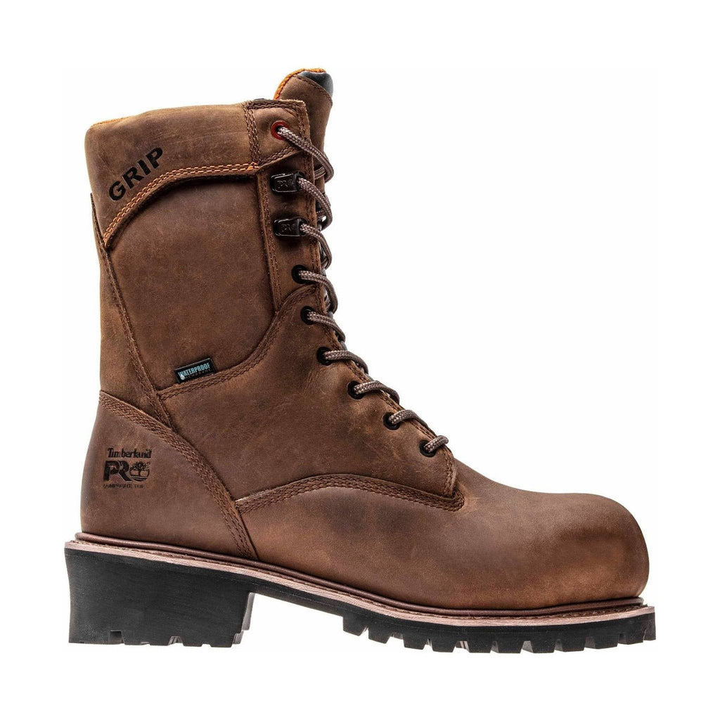 Timberland Pro Men's 9" Buzzsaw Composite Toe Waterproof Work Boot - Brown - Lenny's Shoe & Apparel
