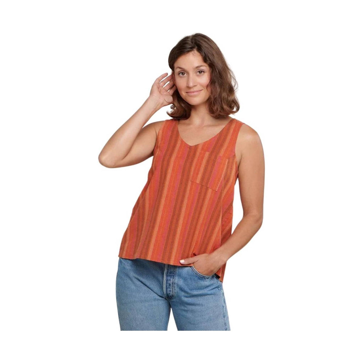 Taj Hemp Button Back Tank