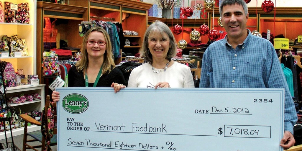 Lenny's Donates 42,000 meals to the Vermont Foodbank