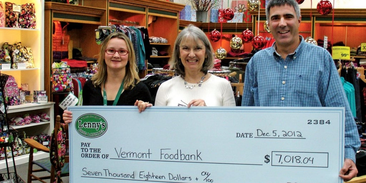 Lenny's Donates 42,000 meals to the Vermont Foodbank Lenny's Shoe