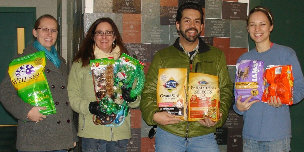 Over 300-pounds of Pet Food and Toys Donated to the Humane Society of Chittenden County