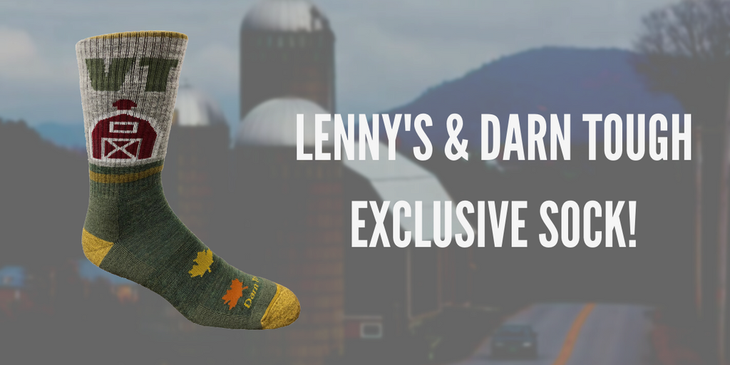 Lenny’s and Darn Tough Vermont Team Up Again Exclusive Sock Image