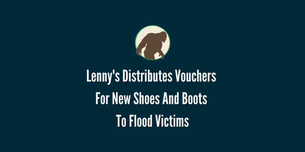 Lenny's Distributes Vouchers for New Shoes and Boots to Flood Victims