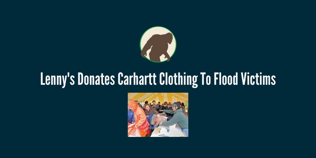 Lenny's Donates Carhartt Clothing to Flood Victims