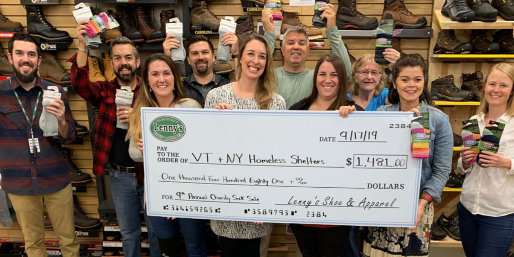 Lenny's, Darn Tough Vermont, & Smartwool to Provide Over $13,000 of Socks & Support to the Area's Homeless Population image