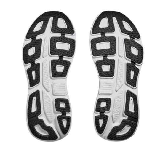Black and white sole pattern on a white background
