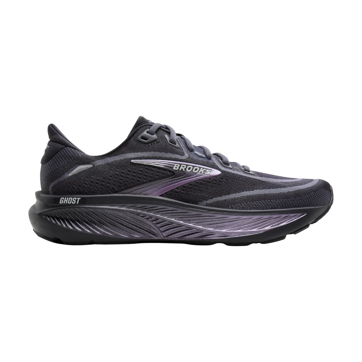 スパイク・シューズ brooks ghost18 us9.5 Brooks Women's Ghost 18 Running Shoes - Ebony/Folkstone/Metallic
