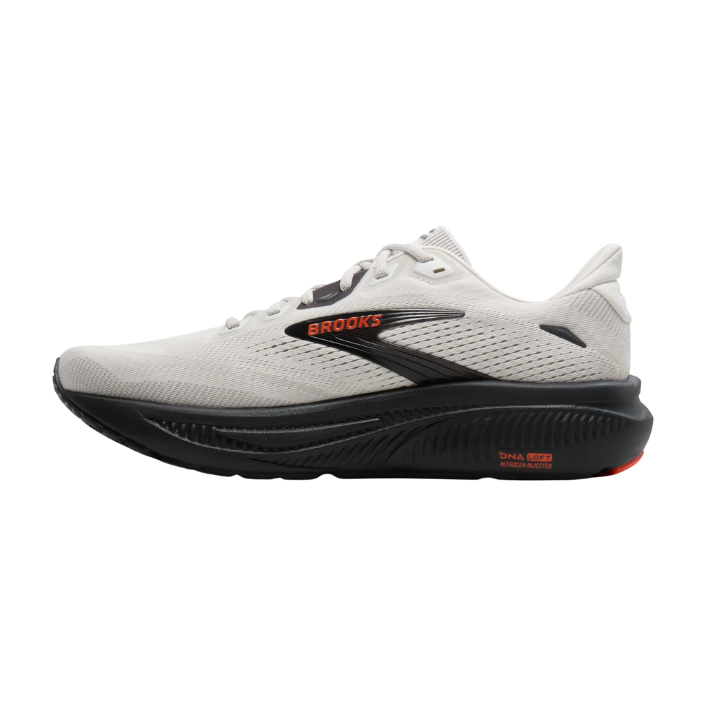 Brooks Men's Ghost 18 Running Shoes - Coconut/Pearl/Tigerlily