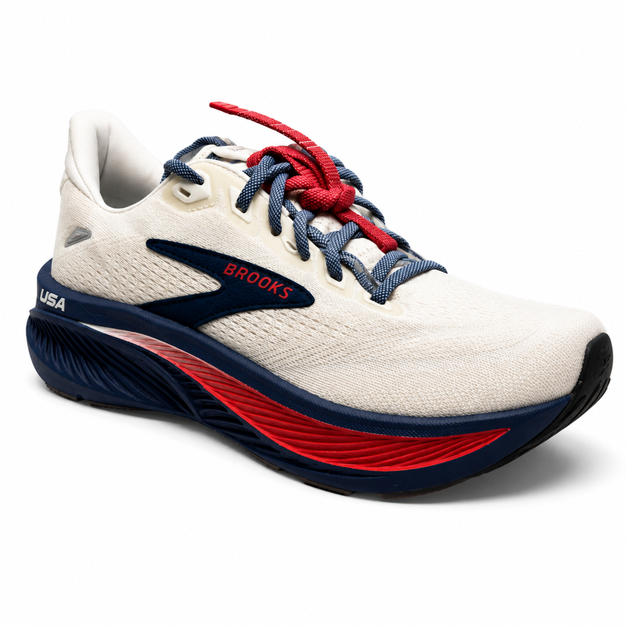 Brooks Women's Ghost 18 Running Shoes - Coconut/Red/Blue – Lenny's Brooks Women's Ghost 18 Running Shoes - Coconut/Red/Blue – Lenny's