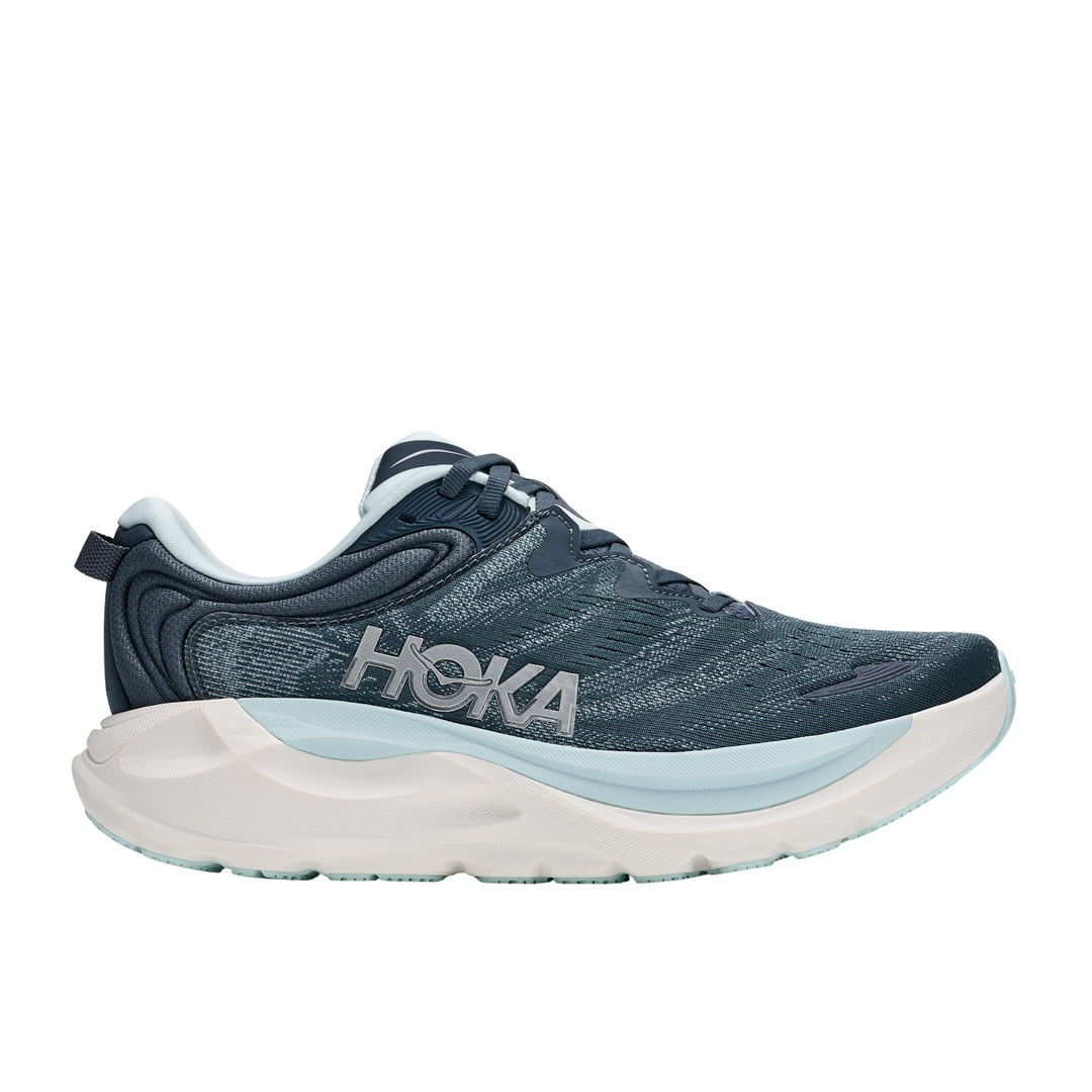 Blue sneaker on a white background