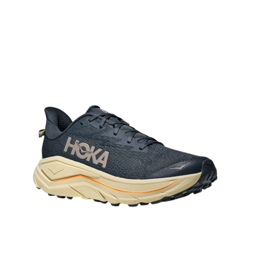 Hoka running shoe on a white background