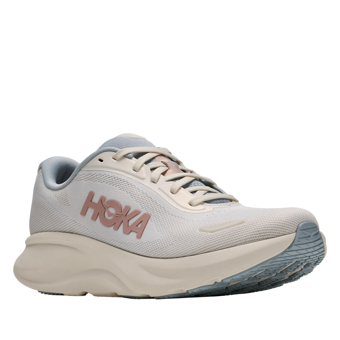 Hoka running shoe on a white background