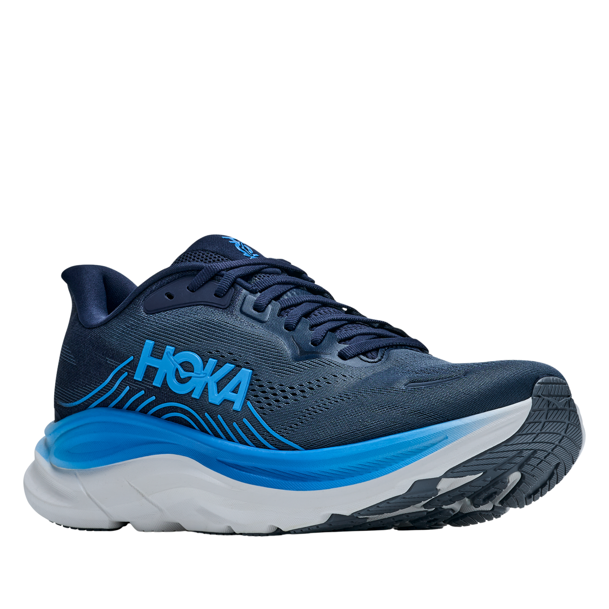 HOKA ネイビー ランニングシューズ HOKA Men's Clifton 11 Running Shoes - Varsity Navy/Faded Navy