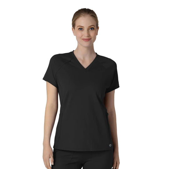 Black V Neck Top