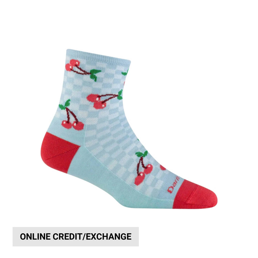 Darn Tough Vermont Women's Fruit Stand Shorty Lightweight Lifestyle Sock - Glacier - Lenny's Shoe & Apparel