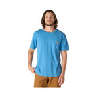 blue crew neck workwear t shirt